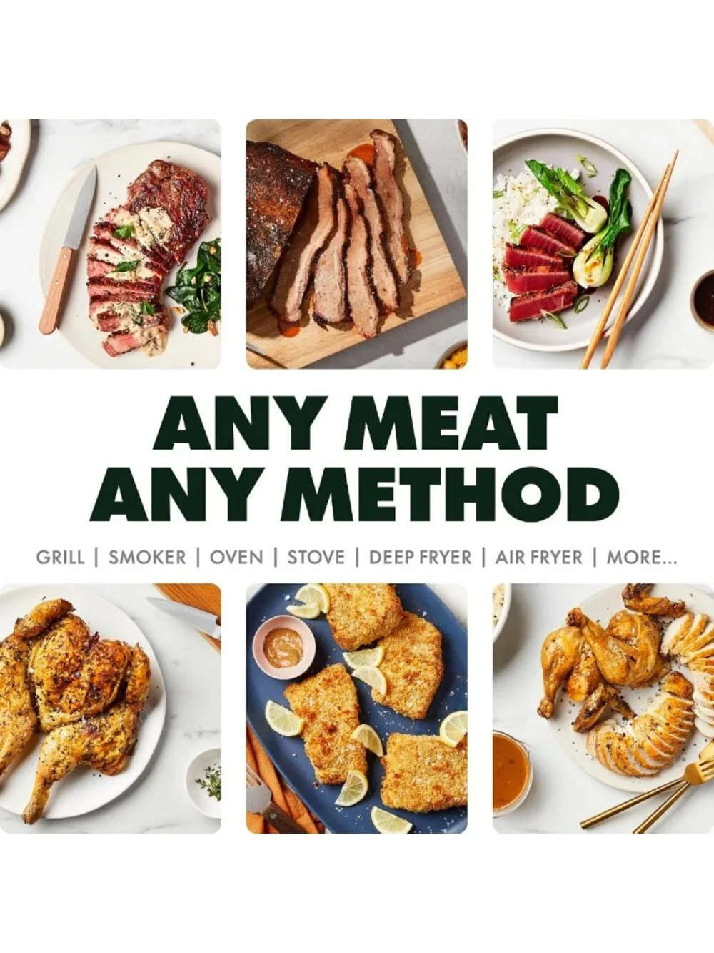 Smart Wireless Meat Thermometer | Ultra-Thin Probe | 1000°F Heat Safe | BBQ